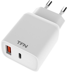 Сетевое зарядное устройство TFN RAPID QC3.0+PD3.0 18W (белый)