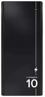 Портативное зарядное устройство Lyambda LP101 10000 мАч (черный)