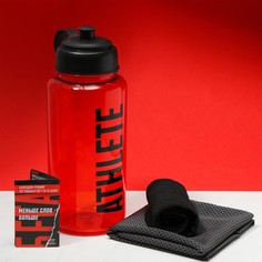 Набор спортивный run для бега: бутылка, полотенце, носки one size, календарь тренировок Onlitop