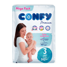 Подгузники CONFY Premium Midi () шт.