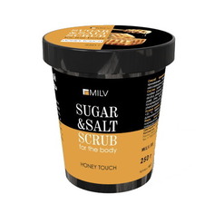 Milv, Сахарно-солевой скраб для тела Honey Touch, 250 г