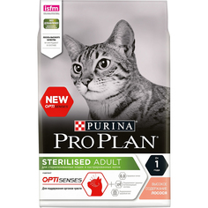 Корм для кошек Pro Plan Sterilised adult С лососем 3 кг