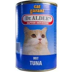 Корм для кошек Dr. Alders Cat Garant Сочные кусочки в соусе, тунец 415 г