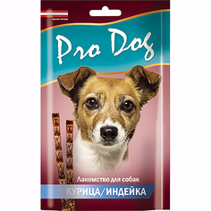 Лакомство для собак Pro Dog Лакомые палочки с курицей и индейкой 3х15 г 45 г