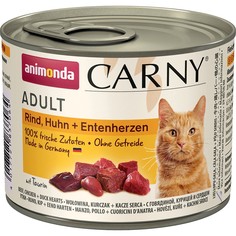 Корм для кошек Animonda Carny Adult С говядиной, курицей и уткой 200 г