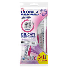 Станок для бритья одноразовый Deonica 3 For Women 3+1 шт