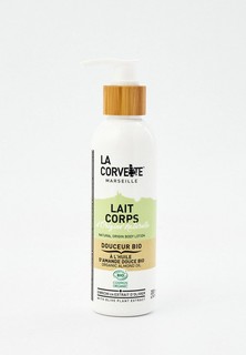 Молочко для тела La Corvette органическое с миндальным маслом и экстрактом оливы, 200 мл.