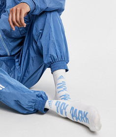 3 пары бело-голубых носков adidas x IVY PARK-Белый