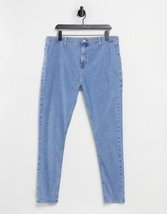 Выбеленные джинсы из переработанного хлопка Topshop Joni-Голубой