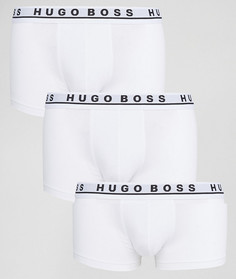 Набор из 3-х белых боксеров-брифов BOSS Black By Hugo Boss-Белый