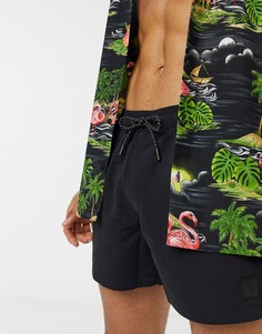 Черные шорты для плавания Topman Considered-Черный цвет