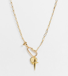 Позолоченное ожерелье с подвеской-сердцем Regal Rose Exclusive-Золотистый