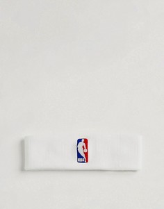 Белая повязка на голову Nike NBA-Белый