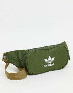 Зеленая сумка через плечо adidas Originals essentials-Зеленый цвет
