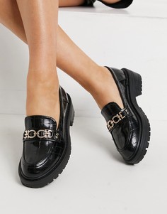 Черные лоферы Topshop Luka-Черный цвет