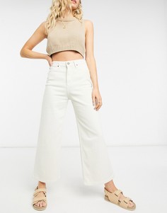 Расклешенные джинсы до щиколотки кремового цвета Lee Jeans-Нейтральный
