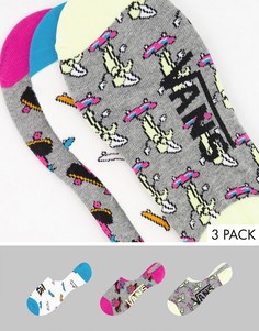 Набор из 3 пар многоцветных носков с разными принтами Vans Skate Fruit Canoodle-Многоцветный