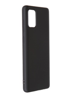Чехол Krutoff для Samsung Galaxy A71 A715 Silicone Black 12441