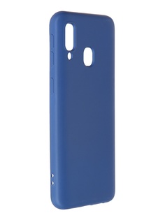 Чехол Krutoff для Samsung Galaxy A40 A405 Silicone Blue 12432