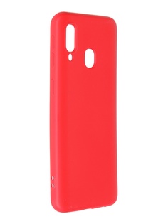 Чехол Krutoff для Samsung Galaxy A40 A405 Silicone Red 12430