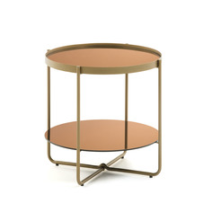 Столик приставной aroa (la forma) золотой 49 см.