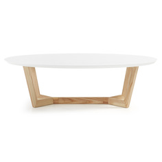 Журнальный столик surf (la forma) белый 120x35x70 см.