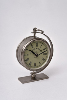 Часы настольные (abby décor) серебристый 13x17x5 см.