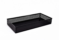 Декоративный поднос iron jali tray (abby décor) черный 31x5x14 см.