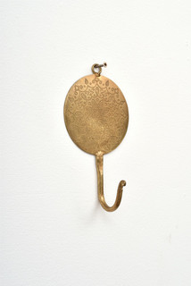 Настенный крючок (abby décor) золотой 10x18x6 см.