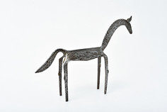 Статуэтка лошадь (abby décor) черный 26x20x5 см.