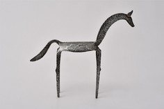 Статуэтка лошадь (abby décor) черный 29x24x6 см.