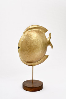 Декоративная рыбка (abby décor) золотой 19x29x11 см.