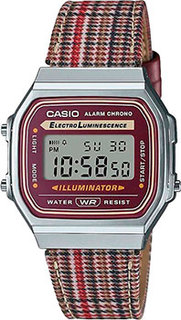 Японские наручные мужские часы Casio A168WEFL-5AEF. Коллекция Digital