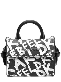 Сумка кожаная K/Ikonik Graffiti Karl Lagerfeld