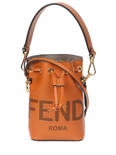 Сумка кожаная с логотипом Fendi