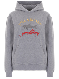 Худи хлопковое со стразами Paul&Shark