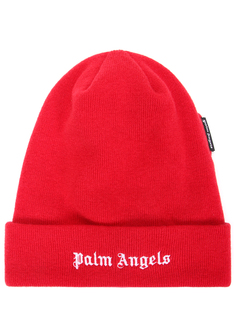 Шапка шерстяная с логотипом Palm Angels
