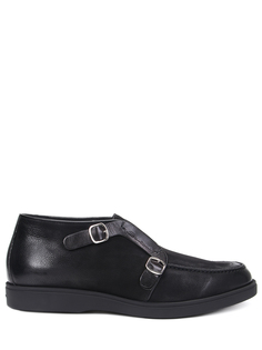 Ботинки кожаные на меху Santoni