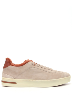 Замшевые кроссовки с мехом Walk Loro Piana