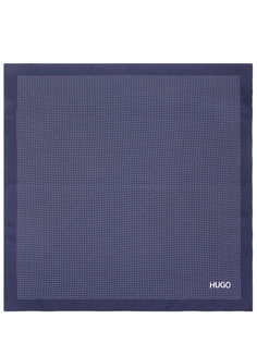 Платок шелковый в горох Hugo