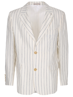 Пиджак льняной в полоску Baldessarini