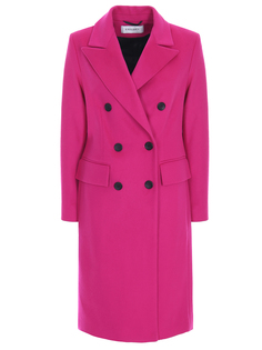 Пальто двубортное шерстяное Vassa&Co