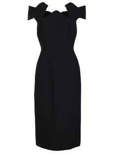 Платье-миди из шерсти Roland Mouret