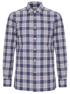 Рубашка Slim Fit в клетку Kiton