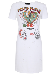 Платье-футболка с принтом Philipp Plein