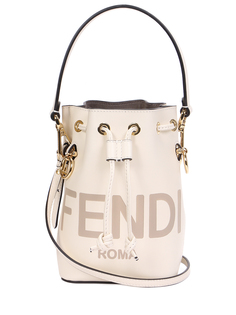 Сумка кожаная с логотипом Fendi