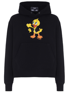 Худи хлопковое с принтом Dom Rebel