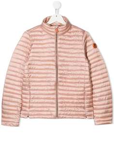 Save The Duck Kids атласная куртка-пуховик