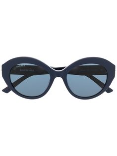 Balenciaga Eyewear солнцезащитные очки в круглой оправе с логотипом BB