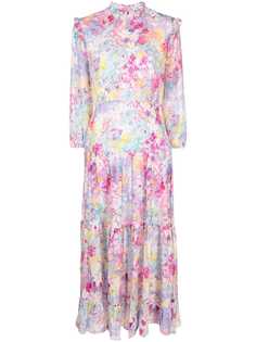 Rixo ярусное платье Monet с принтом